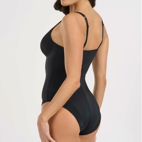 Body donna Spiman senza ferretto in microfibra doppiata con coppe preformate