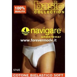 3 Slip uomo Navigare in morbido cotone bielastico logato 2
