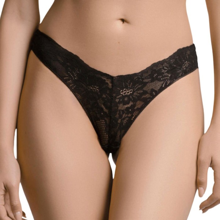 Slip brasiliana donna Lepel in morbido pizzo 3D elasticizzato comfort