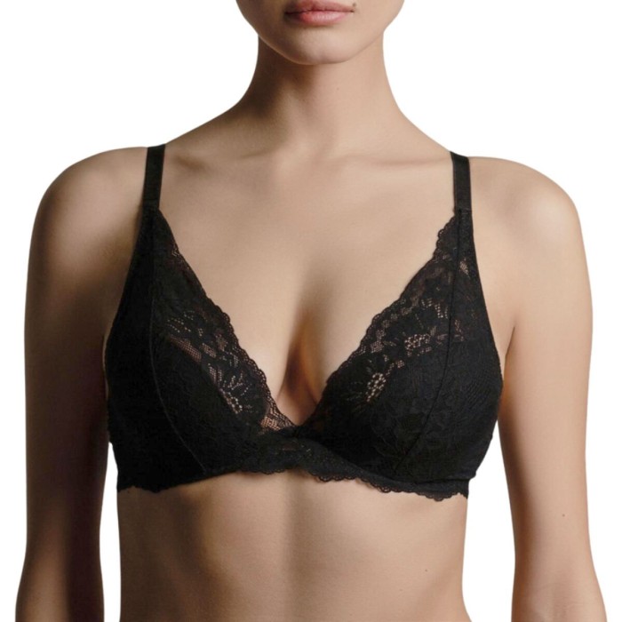 Reggiseno Lepel francese a balconcino in pizzo 3D con ferretto e imbottitura