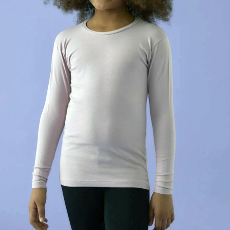 Maglia bambina Jadea manica lunga in morbido cotone elasticizzato invernale