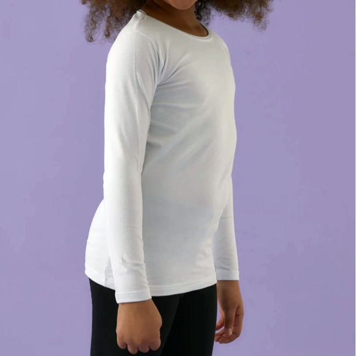 Maglia bambina Jadea manica lunga in morbido cotone elasticizzato invernale