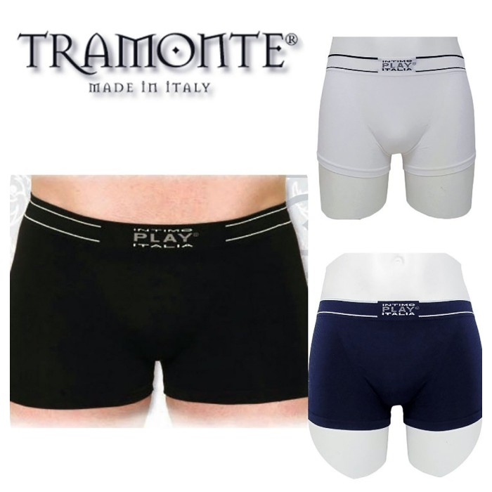 3 Boxer uomo Tramonte in microfibra con tassello interno ed elastico loggato