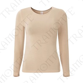 Maglia donna Tramonte manica lunga a girocollo in micro-modal elasticizzato