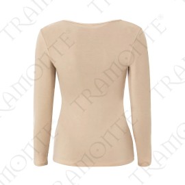 Maglia donna Tramonte manica lunga a girocollo in micro-modal elasticizzato 2