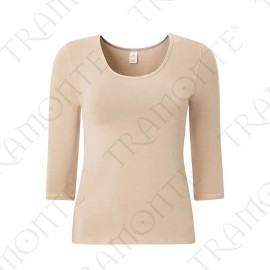 Maglia donna Tramonte manica 3/4 a girocollo in micro-modal elasticizzato