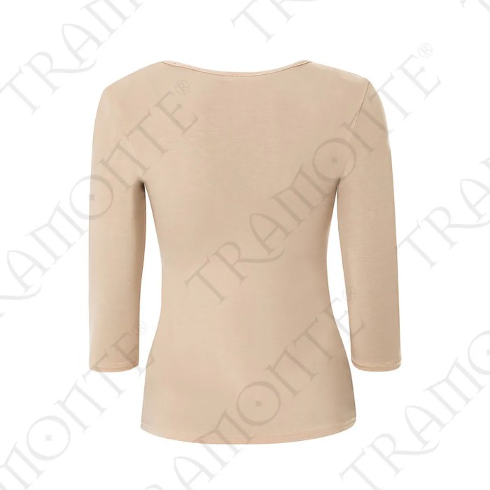 Maglia donna Tramonte manica 3/4 a girocollo in micro-modal elasticizzato