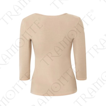 Maglia donna Tramonte manica 3/4 a girocollo in micro-modal elasticizzato