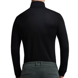 Maglia uomo Effepi manica lunga con collo dolcevita liscio in misto lana liscio 2