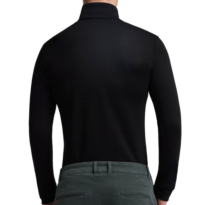 Maglia uomo Liabel manica lunga con collo dolcevita liscio in misto lana liscio