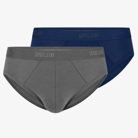 2 Slip uomo Sloggi a vita bassa in cotone organico con elastico comfort loggato 2