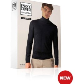 Maglia uomo Coveri manica lunga con collo dolcevita in Modal e caldo Cashmere 2