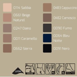 Collant donna Omsa Nuit in lycra con maglia a rete piccola 2