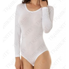 Body donna Tramonte manica lunga in leggero micro Modal elasticizzato
