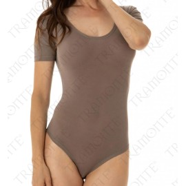 Body donna Tramonte manica corta con scollatura ampia in leggero micromodal