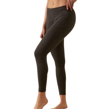 Leggings donna Jadea lungo in caldo cotone elasticizzato invernale