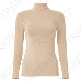 Maglia donna Tramonte manica lunga con collo a dolcevita in morbido micromodal 2