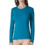 Maglia donna Tramonte manica lunga a girocollo in Modal e Cashmere