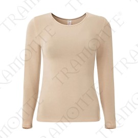 Maglia donna Tramonte manica lunga a girocollo in Modal e Cashmere 2