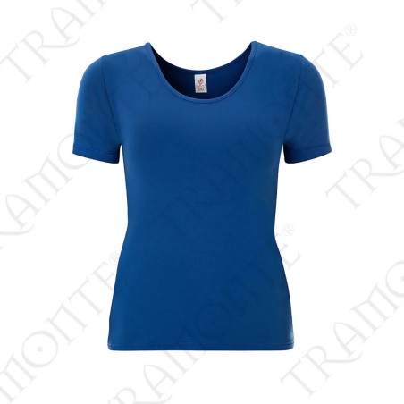 T-shirt maglia donna Tramonte manica corta a girocollo in micromodal liscio