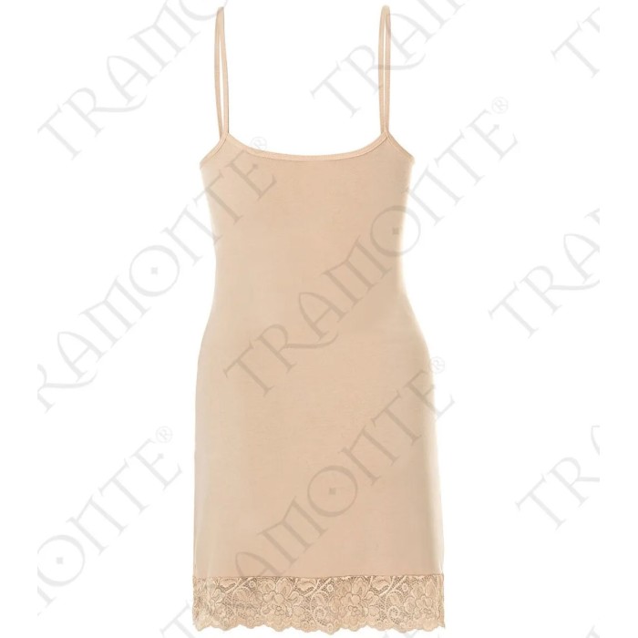 Sottoveste donna Tramonte spalla stretta in micromodal con inserti di pizzo