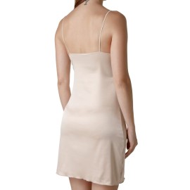 Sottoveste donna Tramonte lungo a spalla stretta in raso elasticizzato liscio 2