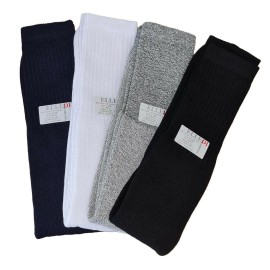 6 Paia di Calze uomo Elledi lunghe tubolari in cotone spugna comfort sportive