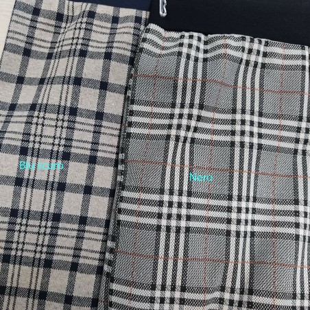 Leggings donna Jadea in tessuto scozzese jaquard elasticizzato invernale