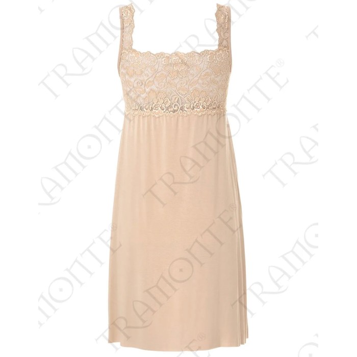 Camiciola donna Tramonte a spalla larga in viscosa con con inserto di piazzo