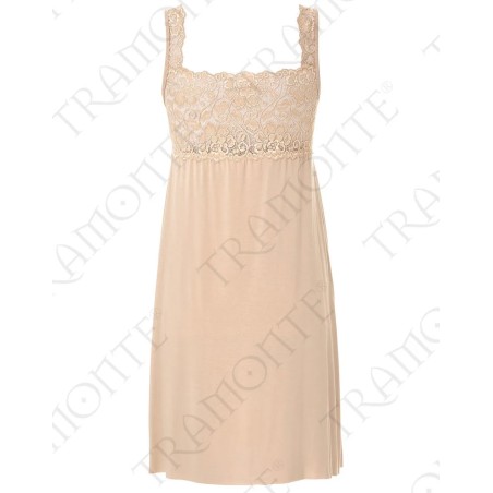 Camiciola donna Tramonte a spalla larga in viscosa con con inserto di piazzo