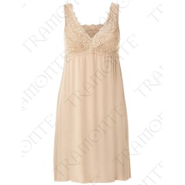 Camiciola donna Tramonte a spalla larga in viscosa con con inserto di piazzo 2