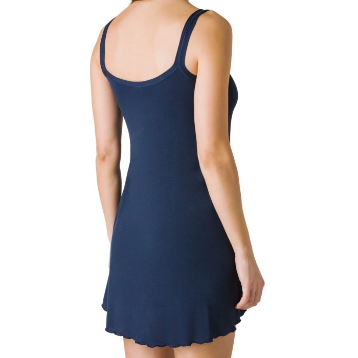 Abitino vestito donna Tramonte a spalla larga in morbida viscosa liscia