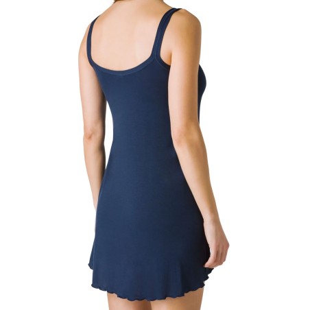 Abitino vestito donna Tramonte a spalla larga in morbida viscosa liscia