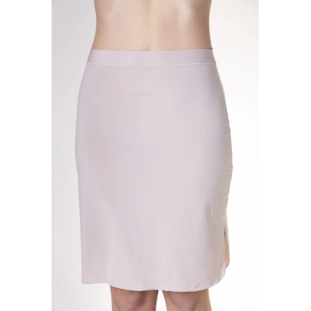 Sottogonna donna Tramonte lunga in morbida microfibra con spacco laterale