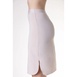 Sottogonna donna Tramonte lunga in morbida microfibra con spacco laterale 2