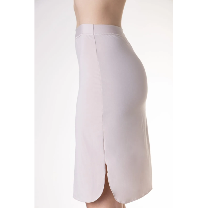 Sottogonna donna Tramonte lunga in morbida microfibra con spacco laterale