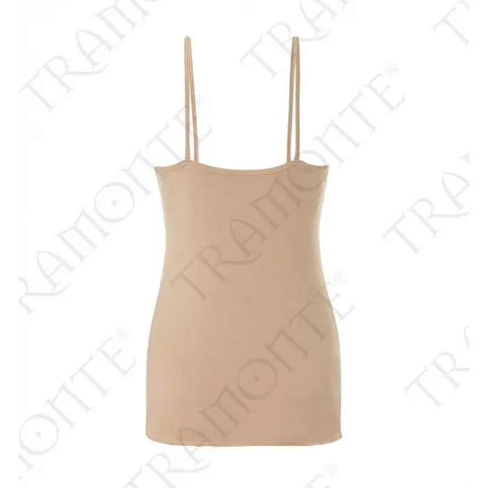 Corpetto chemise donna Tramonte spalla stretta in micromodal con inserti tulle e pizzo