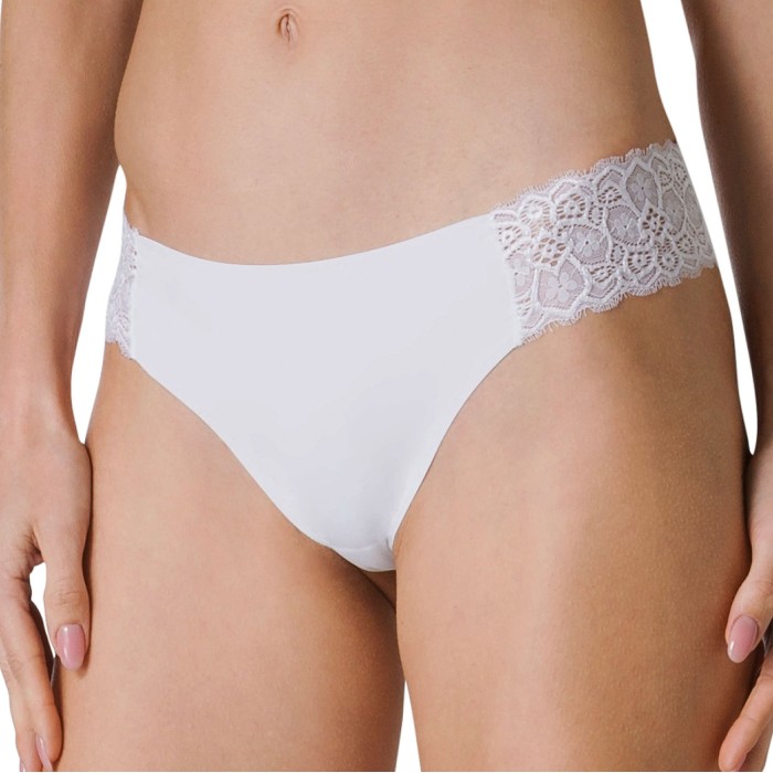 Slip donna Tramonte in microfibra taglio laser anti segno con pizzo sui fianchi