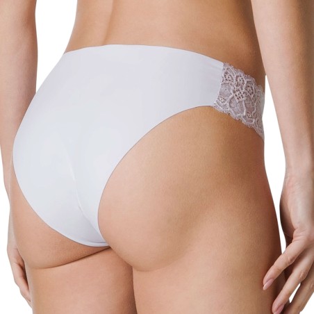 Slip donna Tramonte in microfibra taglio laser anti segno con pizzo sui fianchi