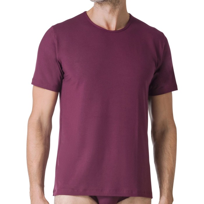 T-shirt uomo Tramonte manica lunga a girocollo in leggero micromodal