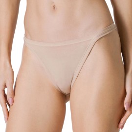 Slip donna Tanga Tramonte vita bassa in cotone con vita e gambe senza elastici 2