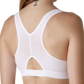 Reggiseno donna Tramonte sportivo spalla larga in cotone con incrocio dietro 2