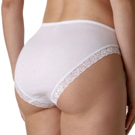 Slip donna Tramonte in cotone elasticizzato con girogamba in pizzo 2