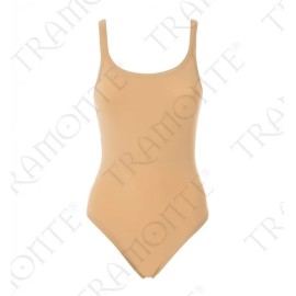 Body donna Tramonte a spalla stretta in morbida microfibra elasticizzata liscia