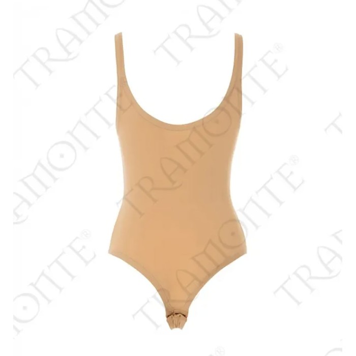 Body donna Tramonte a spalla stretta in morbida microfibra elasticizzata liscia
