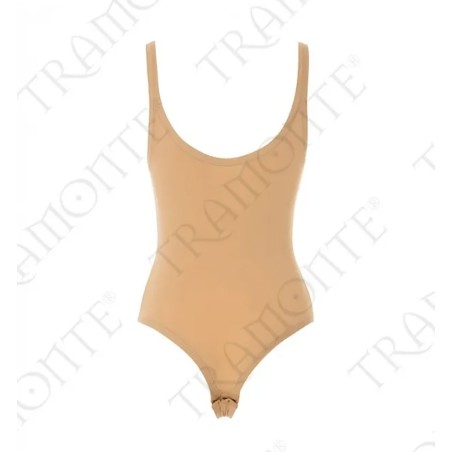 Body donna Tramonte a spalla stretta in morbida microfibra elasticizzata liscia