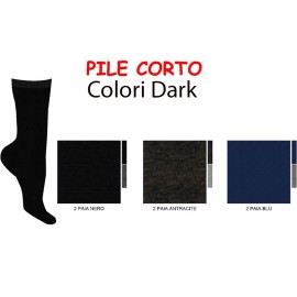 6 Paia di Calze donna Carpenter corte in caldo pile elasticizzato rasato