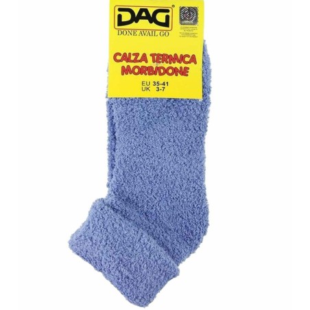 6 Paia di Calze donna Dag corte con risvolto soft termiche morbidone