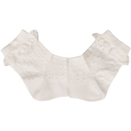 6 Paia di calze Ciocca Bambina basse in cotone traforato con riccioli in pizzo 2