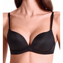 Reggiseno donna Lormar in microfibra senza ferretto con imbottitura +1 taglia